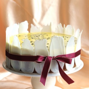 Chocolate & Passionfruit Mousse Cake