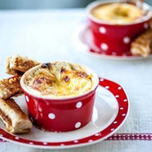 Cheesy Egg with Marmite soldiers