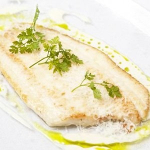Lemon Sole with Parmesan and Cream