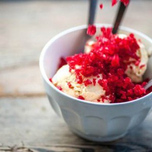 Raspberries & Vanilla Ice-cream