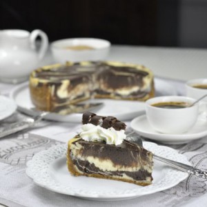 Chocolate Marbled Cheesecake