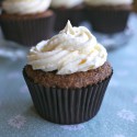 Gluten -free spiced butternut squash and pecan cupcakes with ginger buttercream