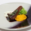 Jacob’s ladder of beef with chablis mustard and carrot purée 