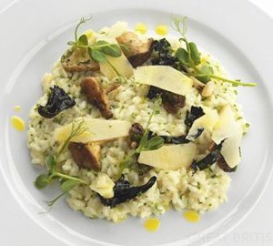 Mushroom risotto with Parmesan and truffle oil - Paul Heathcote