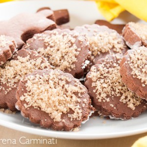 Chocolate and chestnuts biscuits 