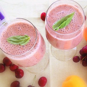 Cherry Apricot Red Grapes Smoothie